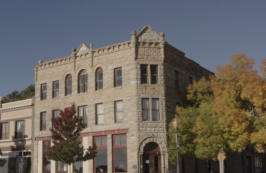 Photo of gothic-style building facade in Raton, New Mexico