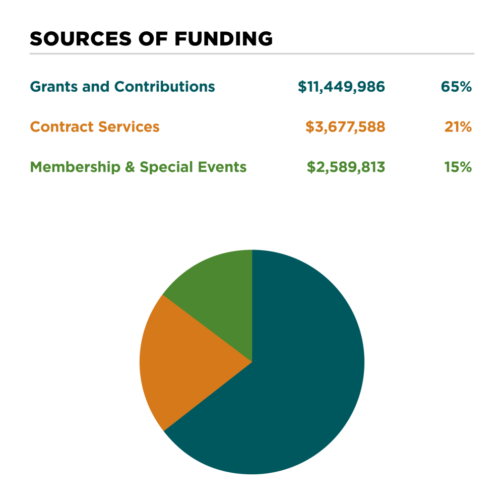 Sources of Funding Pie Chart